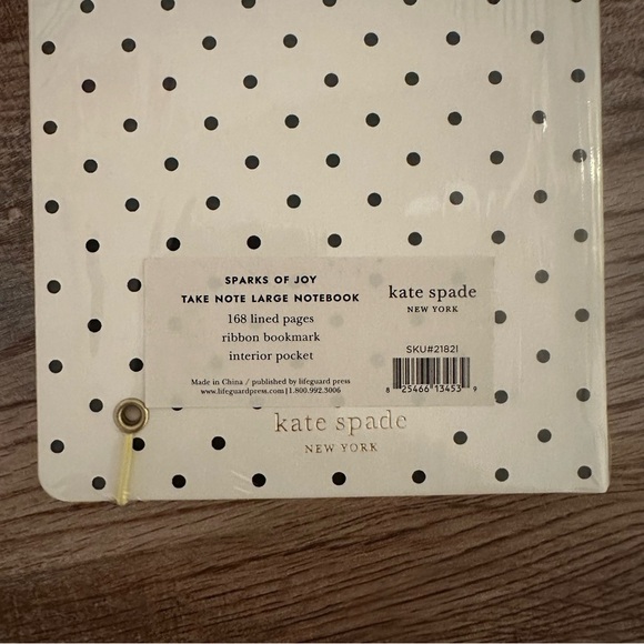 Kate Spade Take Note Large Leatherette Initial “L (Yellow)” Notebook - Picture 8 of 8